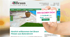 Desktop Screenshot of braun-fliesen.com